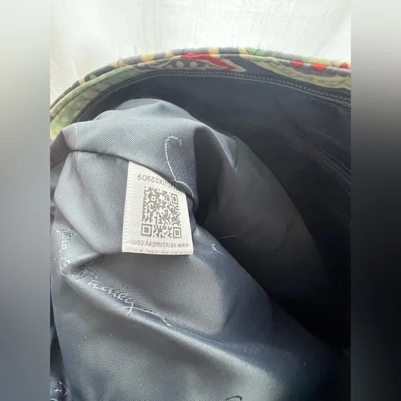 Vera Bradley Nomadic Floral Triple Zip Hipster Quilted Bag - Picture 9 of 11